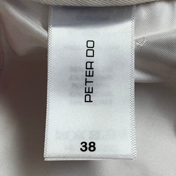 PETER DO Size S Red Viscose Blend Tapered Zip Fly Casual Pants - Picture 4 of 7